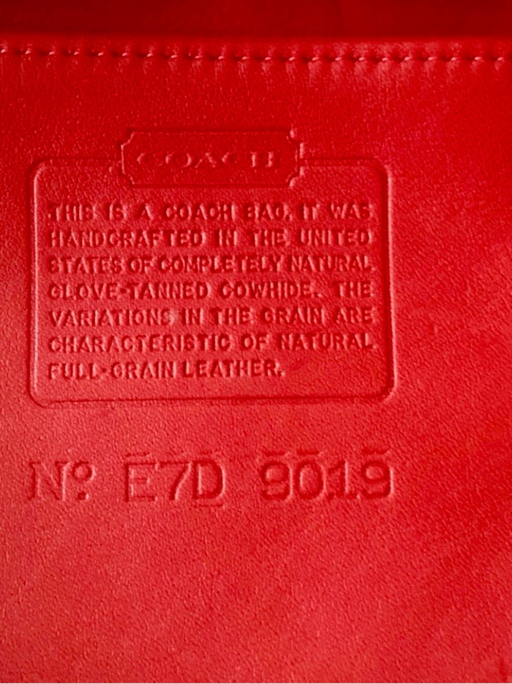 Coach Red Leather Crossbody Maggie (#9019) Bag - Picture 5 of 14